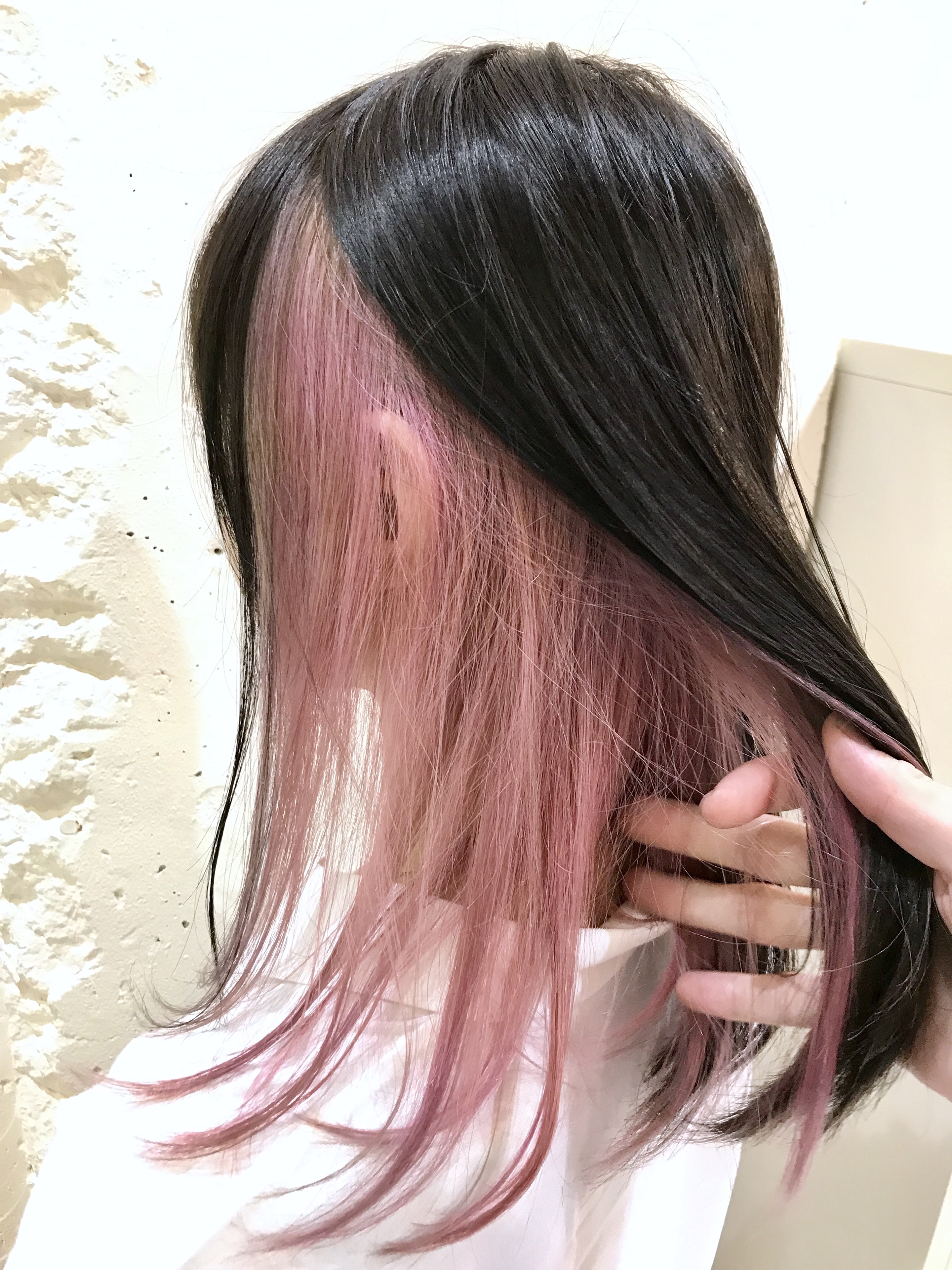 人気のインナーカラー 憧れの人気の髪色 髪型 アレンジ アッシュグレー ピンク 青 紫 緑 原宿 美容室 美容院